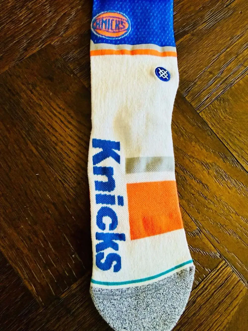 Men's New York Knicks NBA Basketball Stance Stripe Crew Socks Size Large 9-13